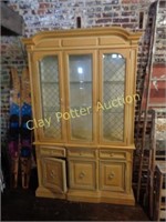 Vintage China Hutch - French Provincial