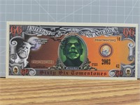 Fright night 2003 banknote