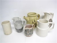 COLLECTION OF ASSORTED CERAMIC PITCHERS