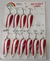 10 Pot o' Gold 1 oz. Spoon Fishing Lures- new