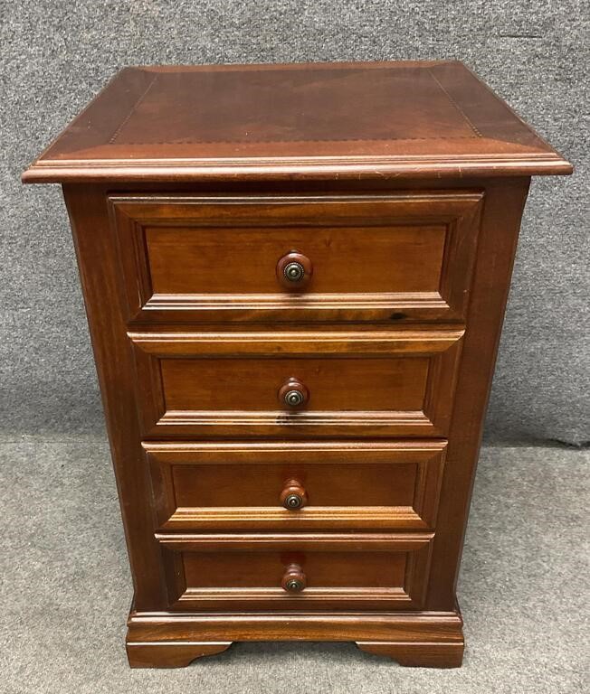 Two Drawer Wood-Finish File Cabinet