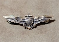 Korean War Gold Filled US Navy Pilot Wings.