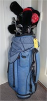 Assortment of golf clubs