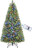 7.5ft Prelit Premium Artificial Christmas Tree