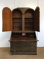 Antique Royal Furniture Secretary Desk / Hutch