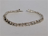 7" .925 Sterling "XO" Bracelet