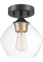 New Globe Electric 60333 1-Light Semi-Flush Mount