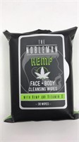 New The Nobleman Hemp Face & Body Cleansing Wipes