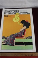 10th Montreax Jazz Festival Poster / 1976