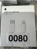 APPLE USB C TO LIGHTNING CABLE RETAIL $20