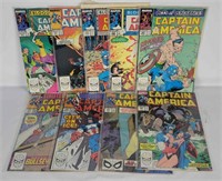 9 Captain America #356-73 Incomplete