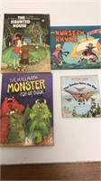 Four pop up books Star Wars, Monster, The Haunted