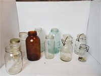 Mason Jars, Glassware, etc.