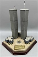 Twin Towers Commemorative Statue by Danbury Mint