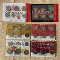 6 Uncirculated Coin Set Lot – 2012/13/14/15/16/17