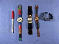 (4 PCS) WATCHES - 1 GOLDEN, 1 INFINITY, 1 GENEVA,