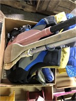 LIFE JACKETS, ASSORTED OARS