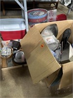 Lot of Christmas decor, cooler, and more