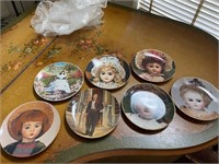 (7pcs) Collector Plates - Dolls & Gone with the Wi