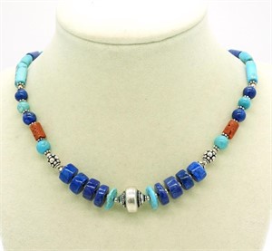 Turquoise & Lapis Lazuli Necklace