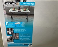 Lifetime 4ft Height Adjustable Table *light Use