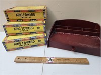 King Edward Cigar Boxes & Jewelry Tray