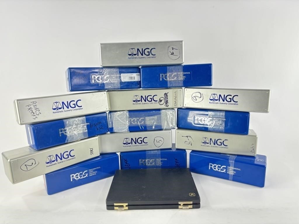 Empty PCGS and NGC Coin Storage Boxes and more