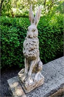 Resin Garden Hare Statue, 31"Tall