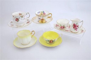 Bone China Tea Cups, Royal Albert, Rosina