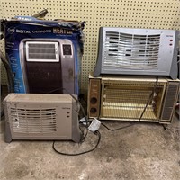 Space heater lot, 4 pc (WS)