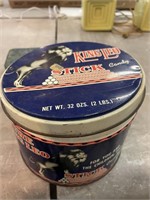Vintage King Leo Tin with Contents