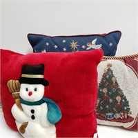 (3) Fun Christmas Pillows