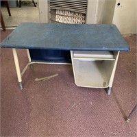 Vintage Metal School Desk