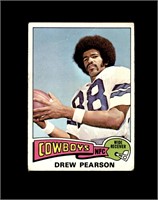 1975 Topps #65 Drew Pearson RC EX to EX-MT+