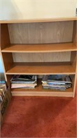 Bookcase with magazines