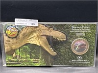 2010 Albertosaurus 50 cent coin and cards set
