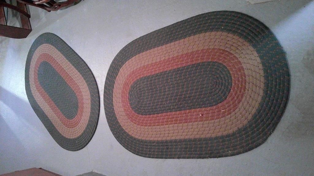 two oval rugs 48x30
