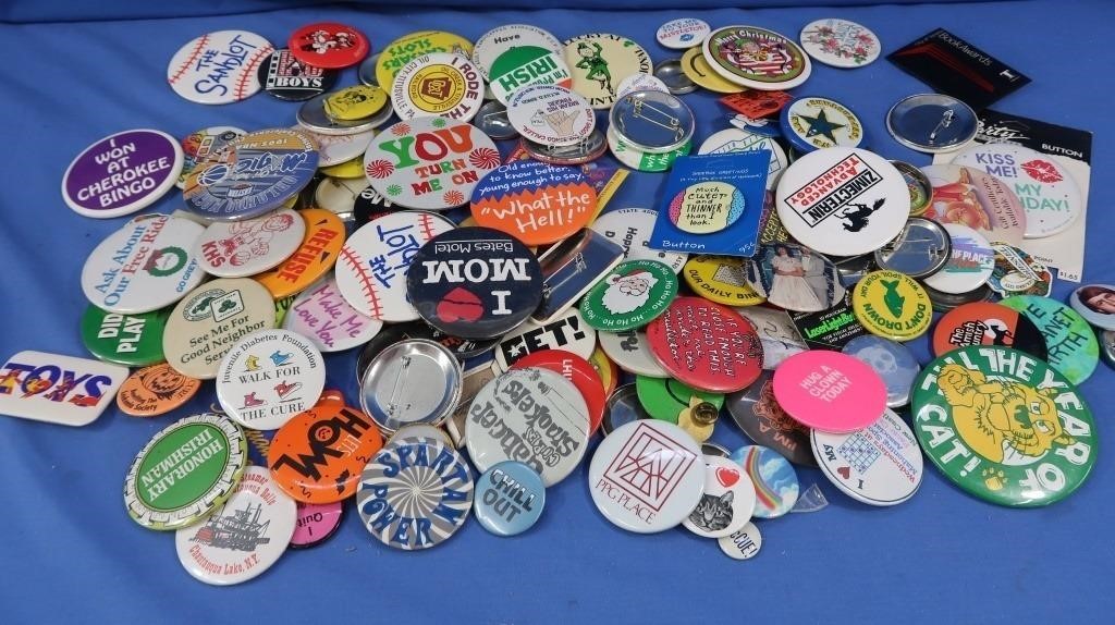 Vintage Metal Pins-various sizes incl Disney,
