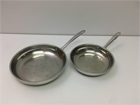 2 Stainless - Chefmate Copper Bottomed Skillets