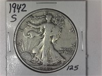 1942-S Walking Liberty Half Dollar