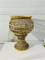 Wicker plant stand - 19" tall