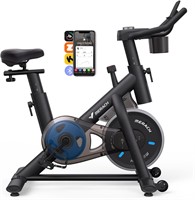 MERACH Exercise Bike  Enhanced LED  Black