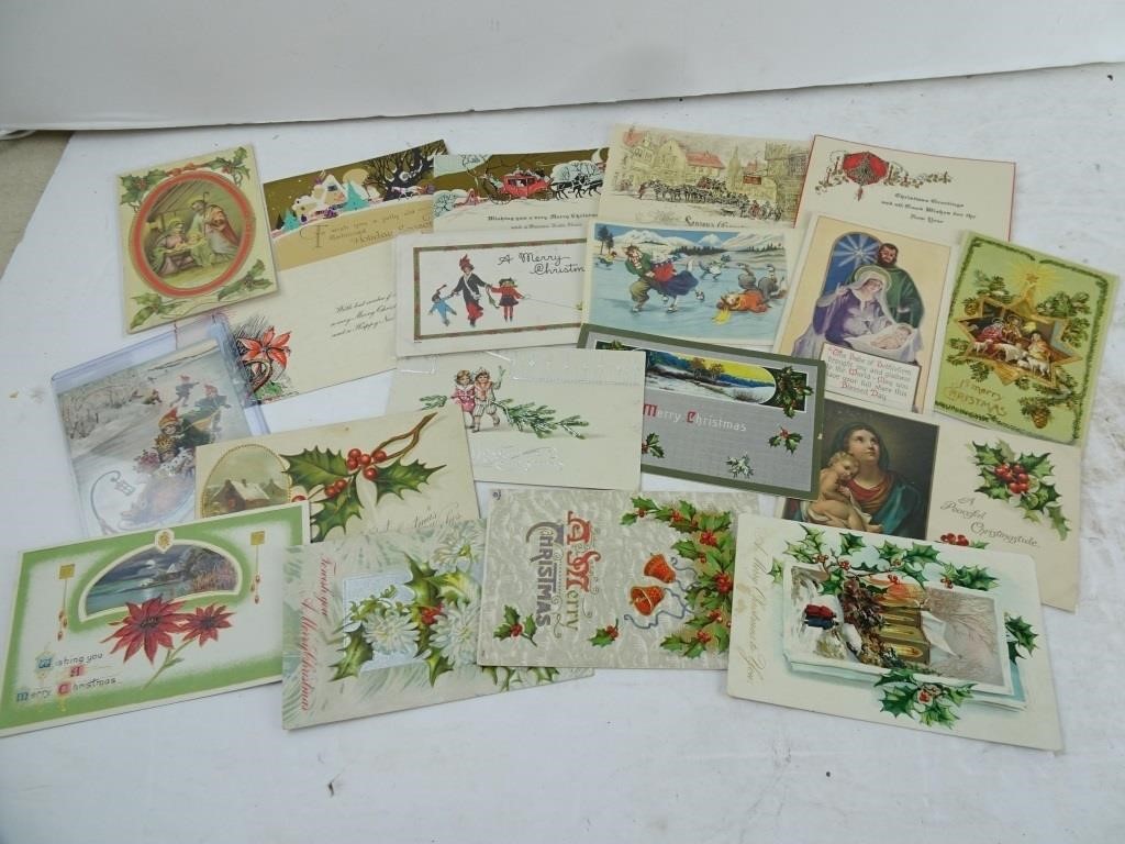 Lot of Antique Christmas & New Years Post Cards