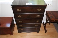 PINE 5 DRAWER CHEST OF DRAWERS