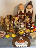 Thanksgiving pilgrims & Plush Decorations