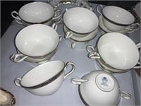 Aynsley Jubilee Cobalt Fine China Tea Cups