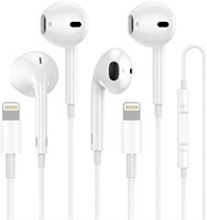 (new)2 Pack Apple Earbuds for iPhone,Wired