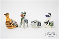 Set of 4 Mexican Pottery Animals