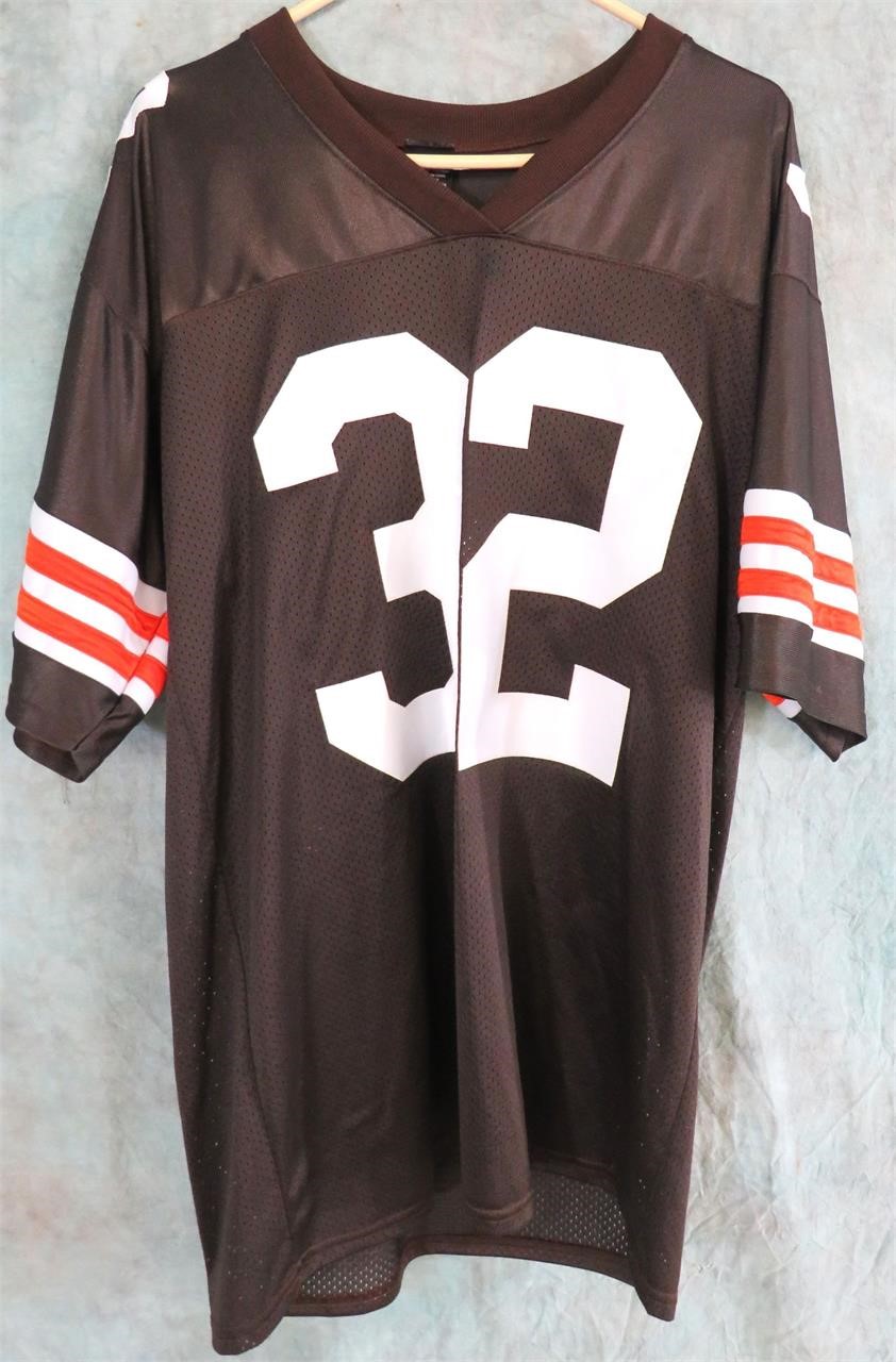 CLEVELAND BROWNS SIGNED JIM BROWN FOOTBALL JERSEY