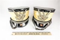 (2) Vintage Marching Band Helmets